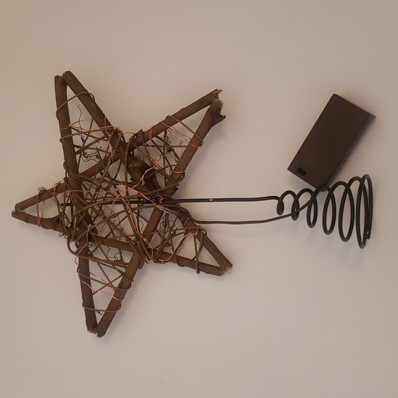 🤯3/$12 Wooden Star Tree Topper Christmas Tree Cooper Coil - Picture 1 of 5